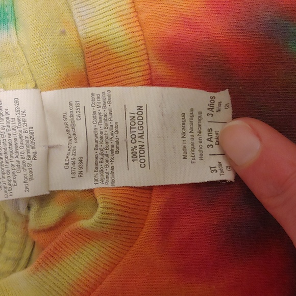 3T tie dye tee, 🌈 rainbow Unisex - Picture 3 of 3